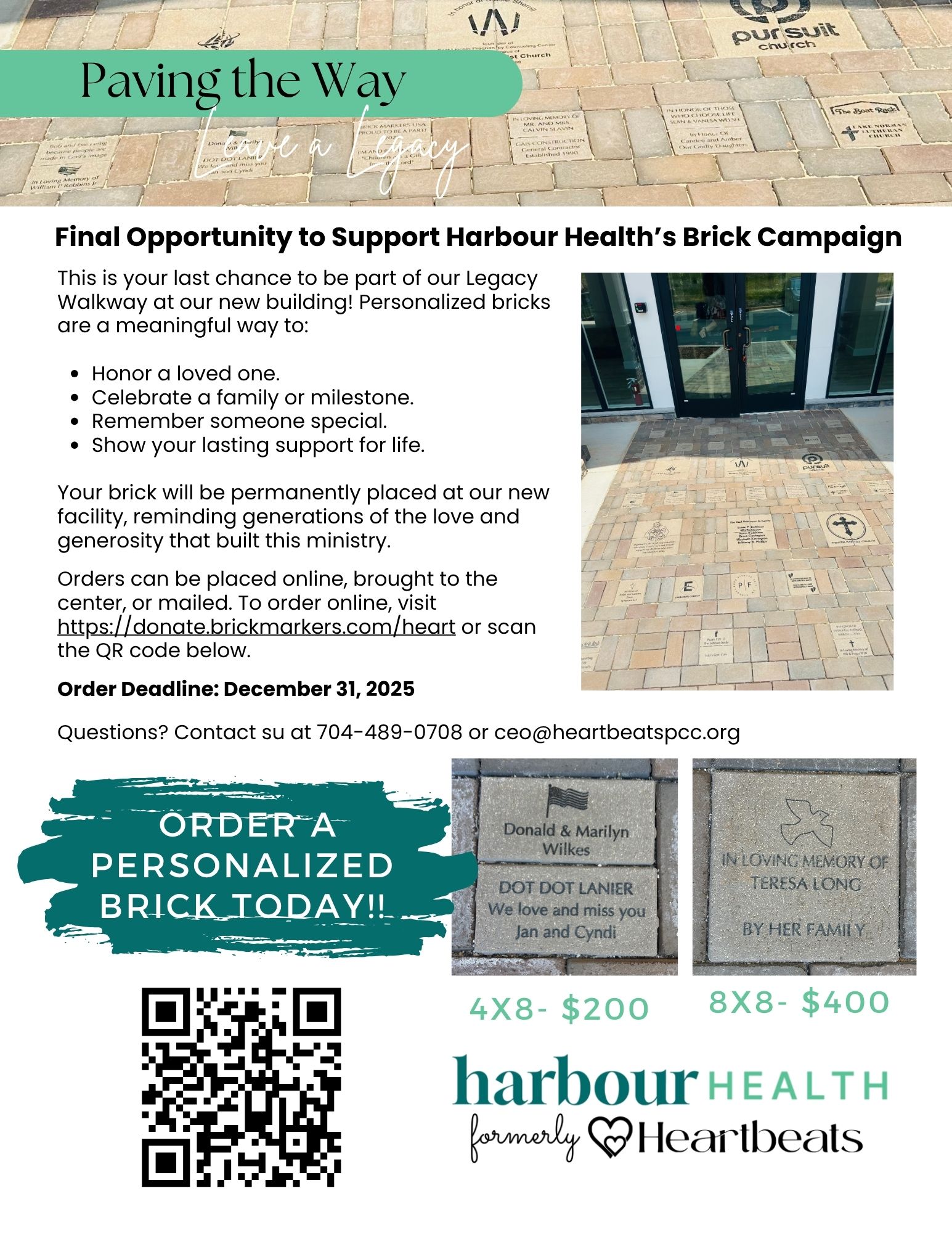 last order brick pavers